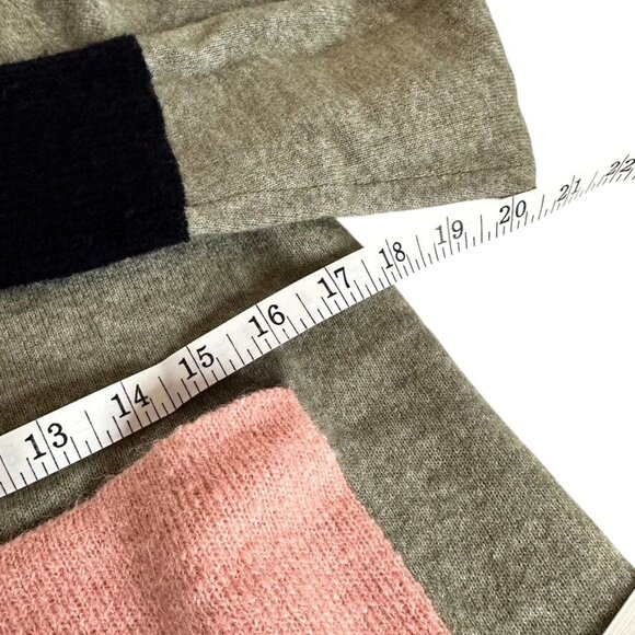 COS Women Multi Colorblock Urban Wool Blend Sweater Pocket Long Sleeves NWOT Sxs - Picture 7 of 10